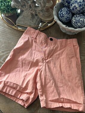 Boys OshKosh Classic Cotton Blend Chino Shorts Salmon Pink size 8